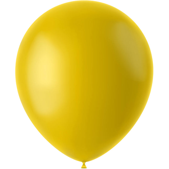 Ballons de baudruche jaune Toscane 33cm 50pcs