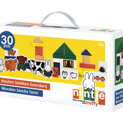 Ferme de blocs de bois Miffy