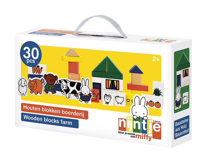 Ferme de blocs de bois Miffy