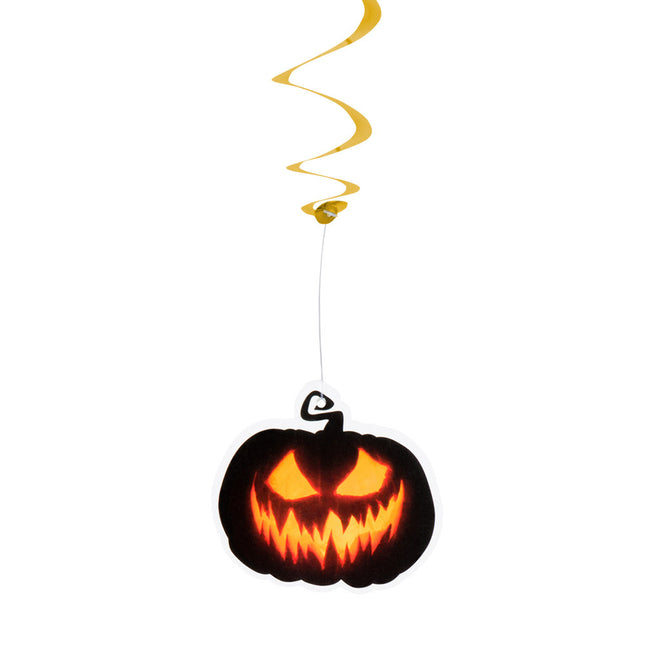 Décoration suspendue d'Halloween Citrouille 85cm 2pcs