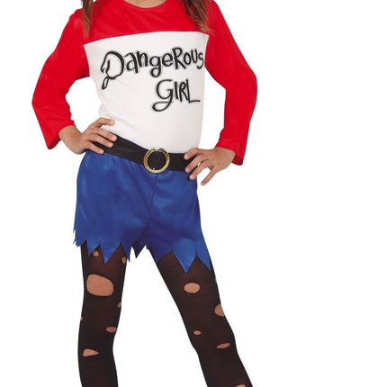 Costume d'Halloween fille Harley Quinn Suicide Squad