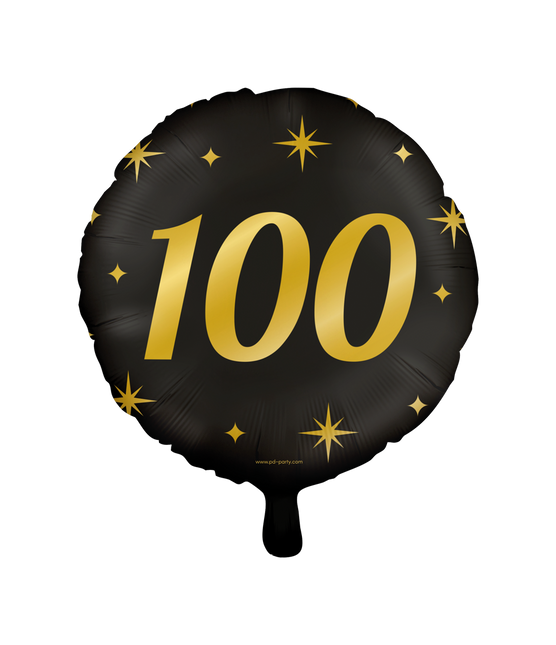 Ballon à l'hélium 100 ans vide 30cm