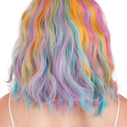 Perruque Alicia Half Long With Wave With Bangs Pastel Colours