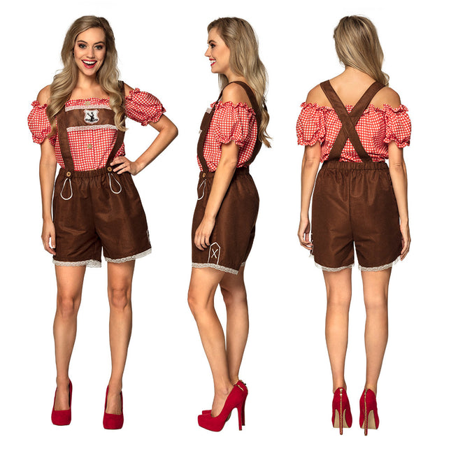 Lederhosen pour femmes avec chemisier