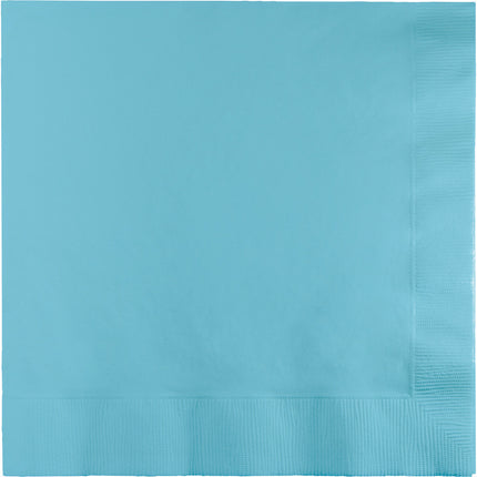 Serviettes de table bleu clair à 2 couches 33cm 20pcs