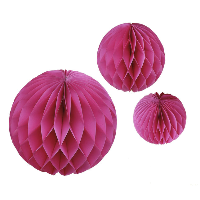 Nid d'abeilles fuchsia 3pcs