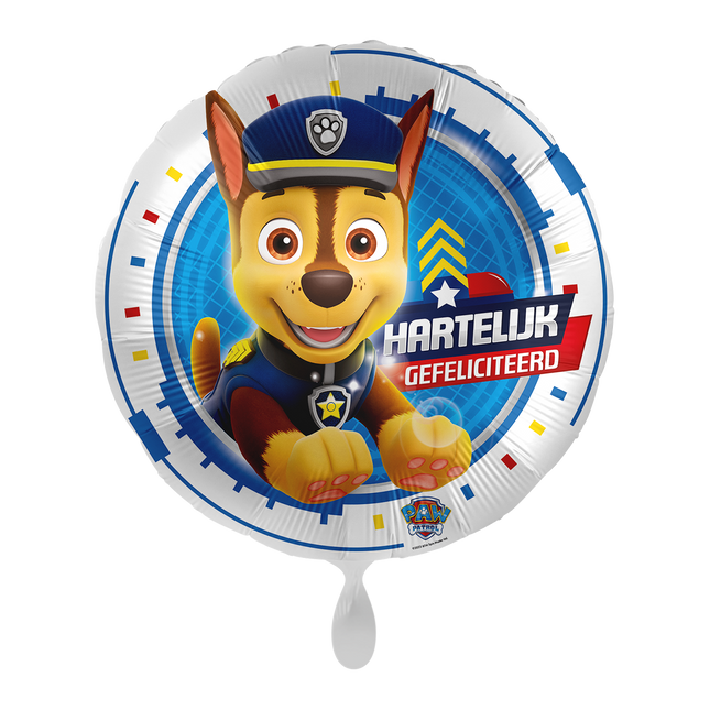 Paw Patrol Helium Balloon Happy Birthday Empty 43cm