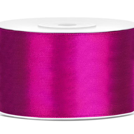 Ruban de satin Fuchsia foncé 38mm 25m