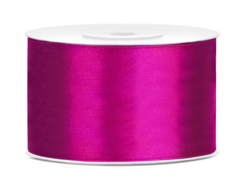 Ruban de satin Fuchsia foncé 38mm 25m