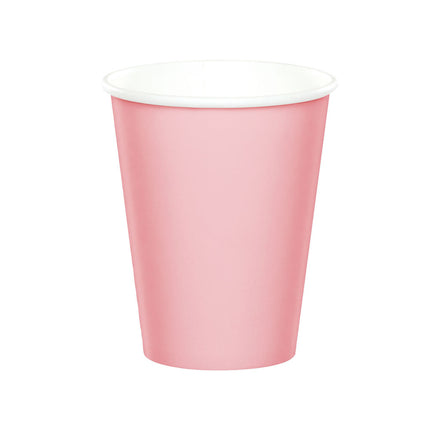 Tasses rose pâle 256ml 24pcs