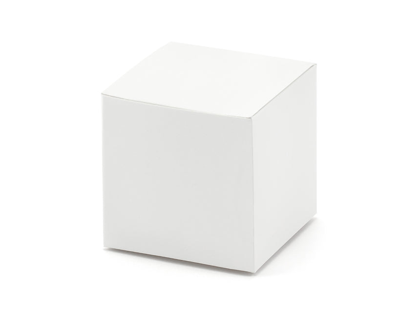 Boîtes cadeaux Cube blanc 5cm 10pcs