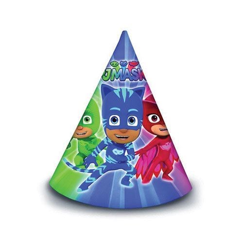 Chapeaux de fête Pj Masks 6pcs