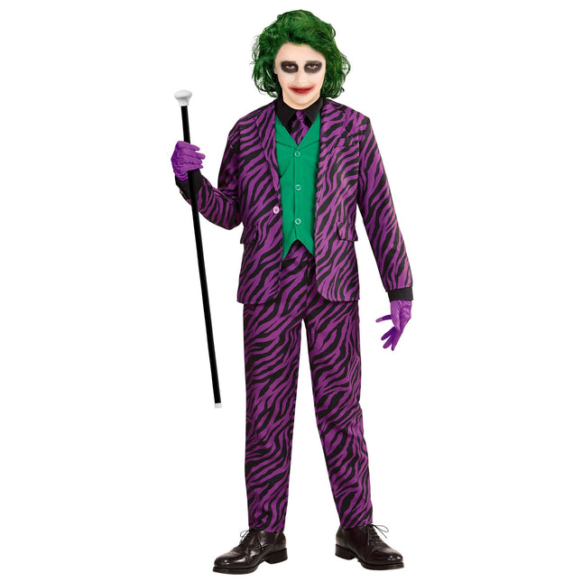 Costume de Joker garçon violet 3 pièces