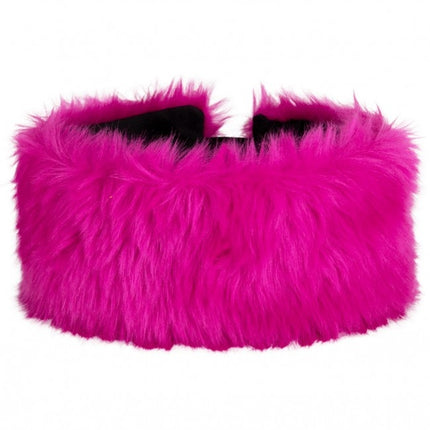 Bandeau peluche violet