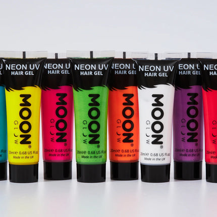 Moon Glow Neon UV Hair Gel Intense Orange 20ml