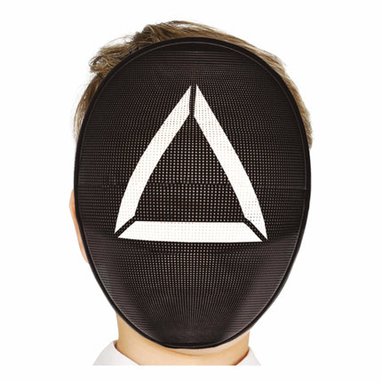 Masque noir Triangle blanc