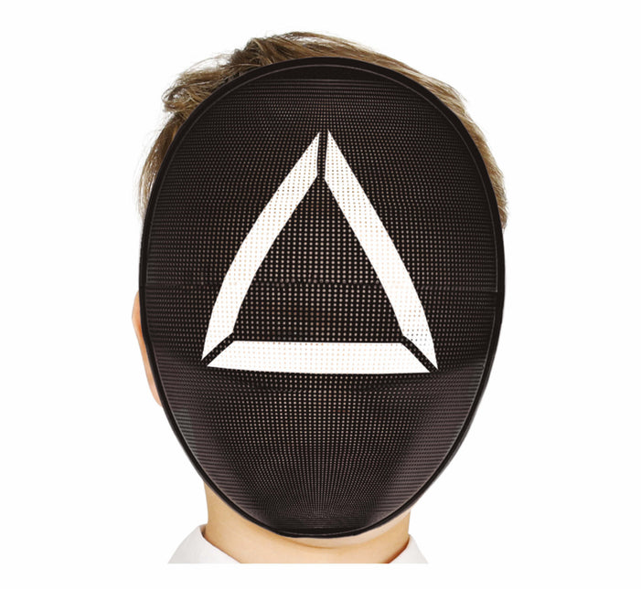 Masque noir Triangle blanc