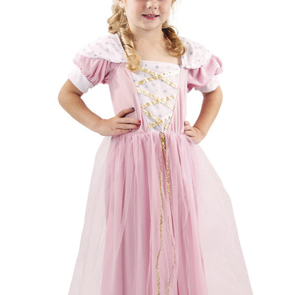 Robe de Princesse Enfant Rose Deluxe 3/4 ans