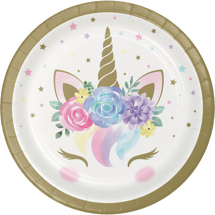 Assiettes Licorne 18cm 8pcs