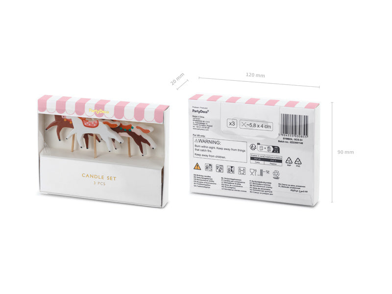 Bougies de cheval 6cm 3pcs