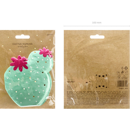 Serviettes de table Cactus 13,5cm 20pcs