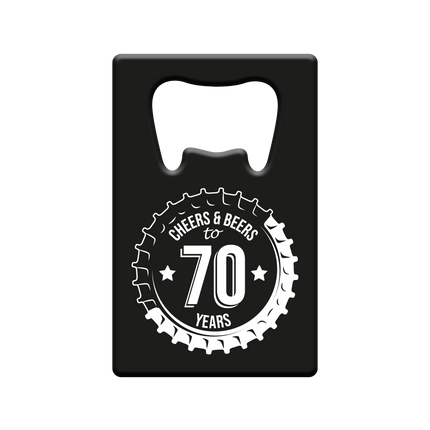 Ouvre-bière 70 ans Cheers & Beers