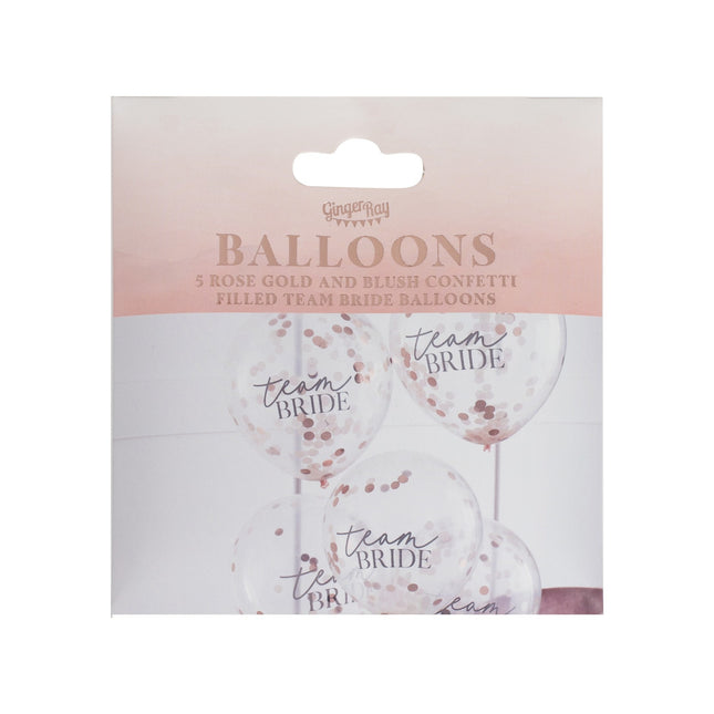 Ballons Confetti Team Bride 30cm 5pcs