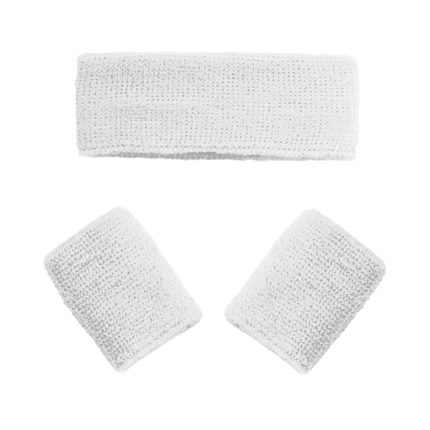 Set blanc Bandeau Poignets