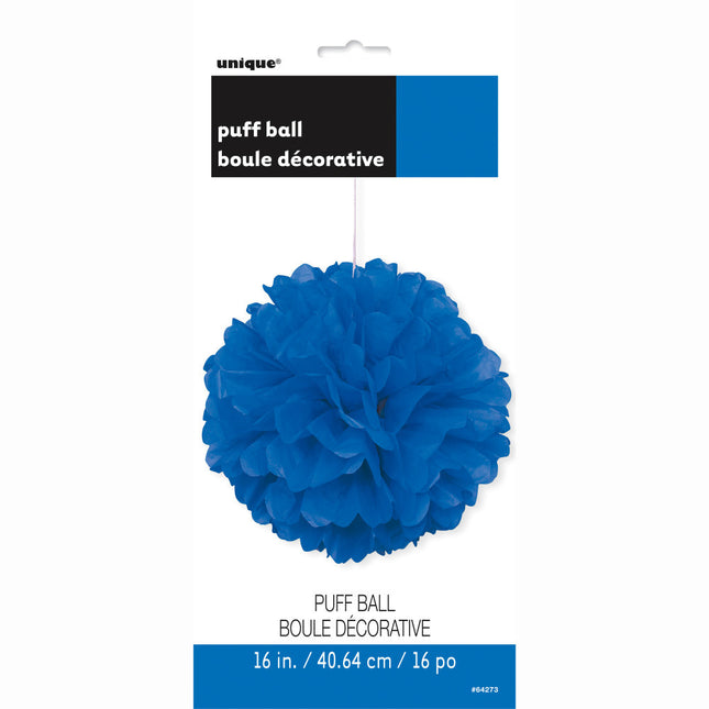 Pompon Bleu 40cm