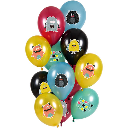 Ballons Monster Bash 33cm 12pcs