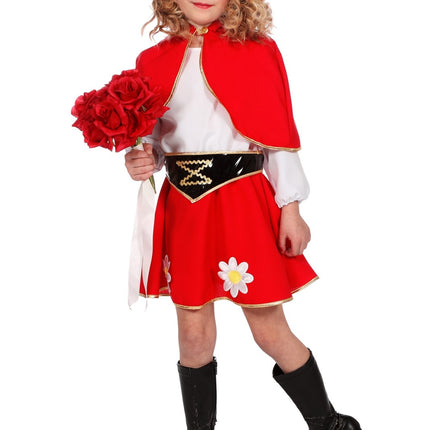 Costume de fille du petit chaperon rouge