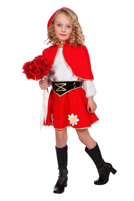 Costume de fille du petit chaperon rouge