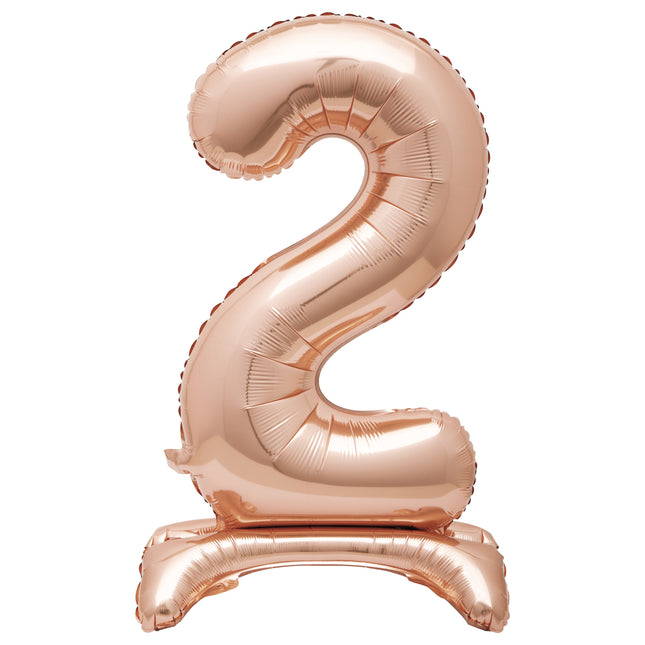 Ballon de baudruche Figure 2 Rose Gold Standard 76cm