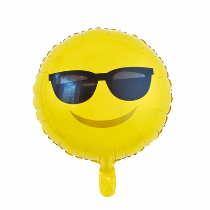 Ballon à l'hélium Lunettes de soleil Emoji 45cm vide