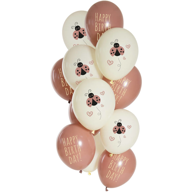 Bon anniversaire Ballons Ladybug 33cm 12pcs