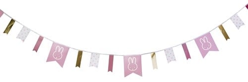 Guirlande Miffy rose clair 4m