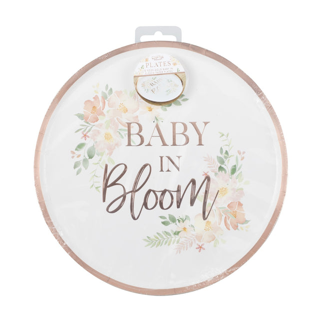 Assiettes Baby In Bloom 24.5cm 8pcs