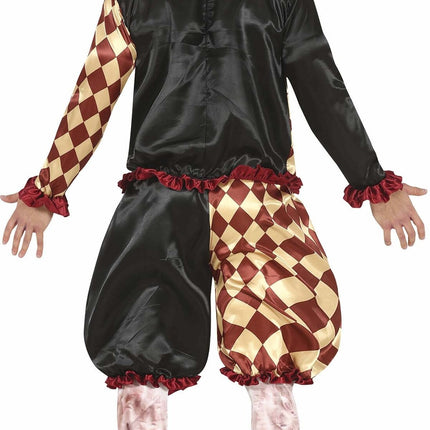 Horror Clown Halloween Costume Men Red