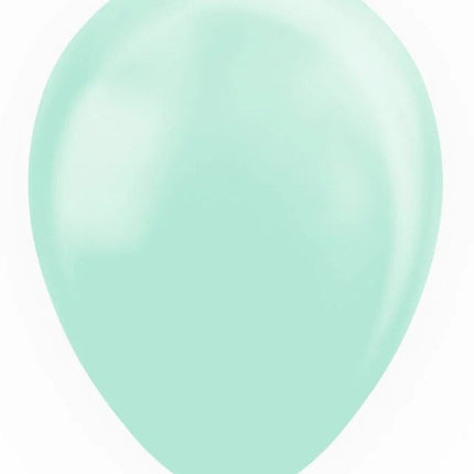 Ballons vert menthe Pastel Macaron 30cm 100pcs