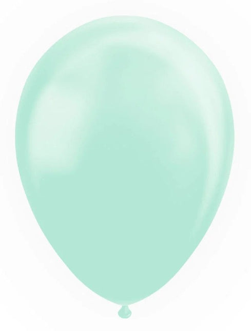 Ballons vert menthe Pastel Macaron 30cm 100pcs