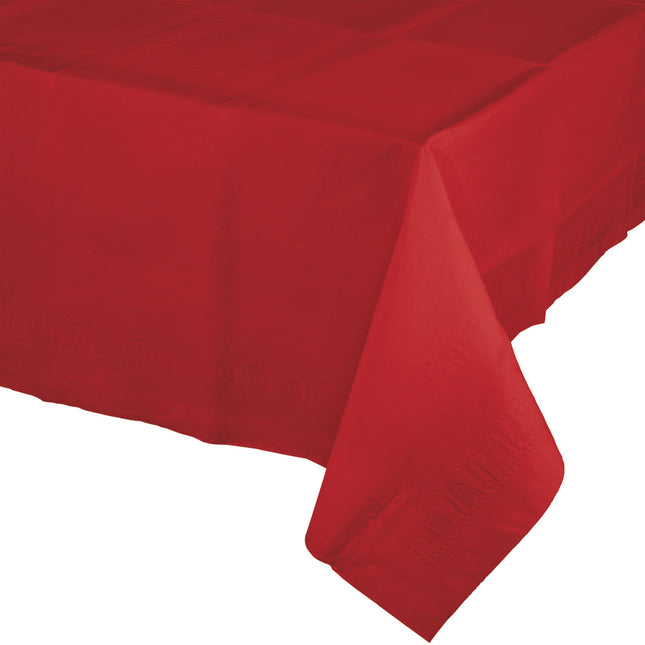 Nappe rouge en plastique 2.74m