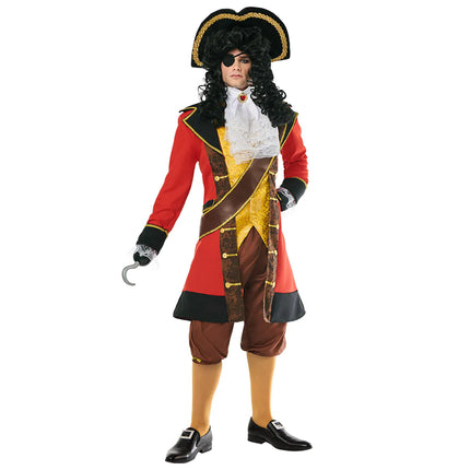 Costume de pirate Rouge Marron Hommes