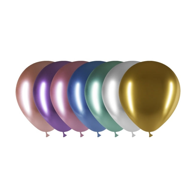 Ballons de couleur chromés 13cm 100pcs