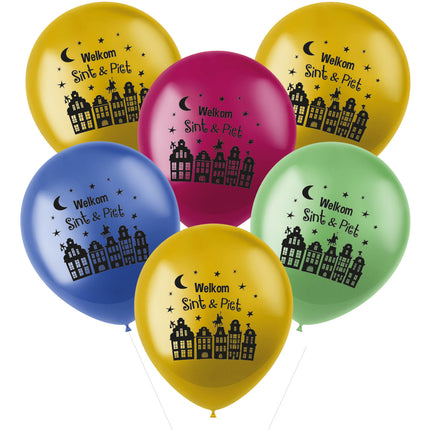 Ballons Bienvenue Saint et Pete 6pcs