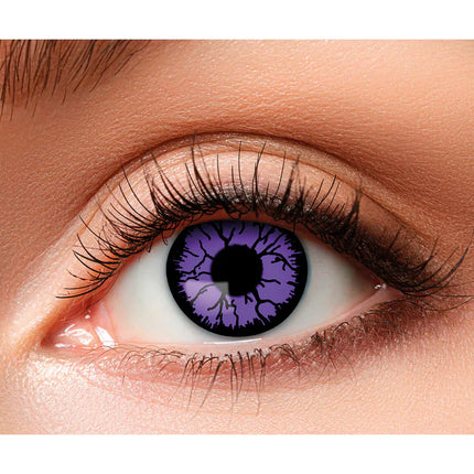 Lentilles de couleur noire mauve