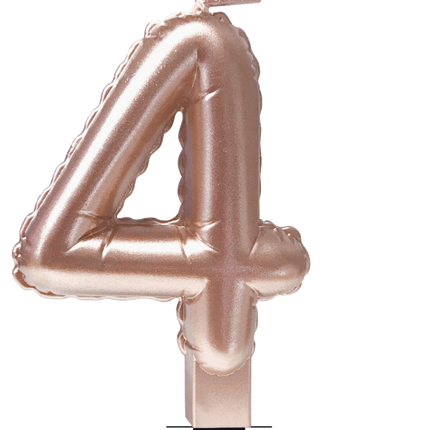 Ballon en feuille de bougie Rose Gold 4 10cm