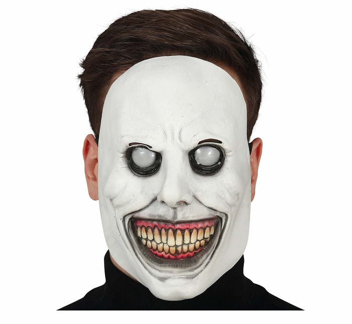 Masque blanc d'Halloween Sourire