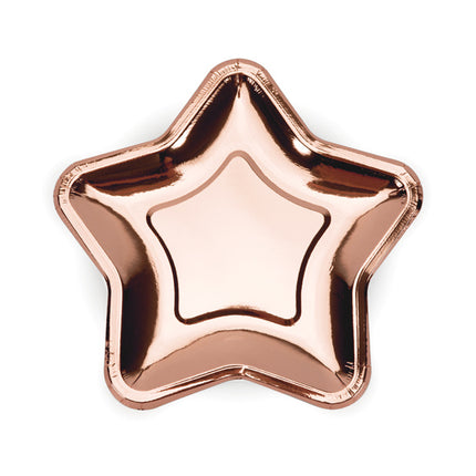 Assiettes Star Rose Gold 18cm 6pcs