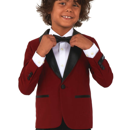 Bordeaux Red Tuxedo Boy OppoSuits