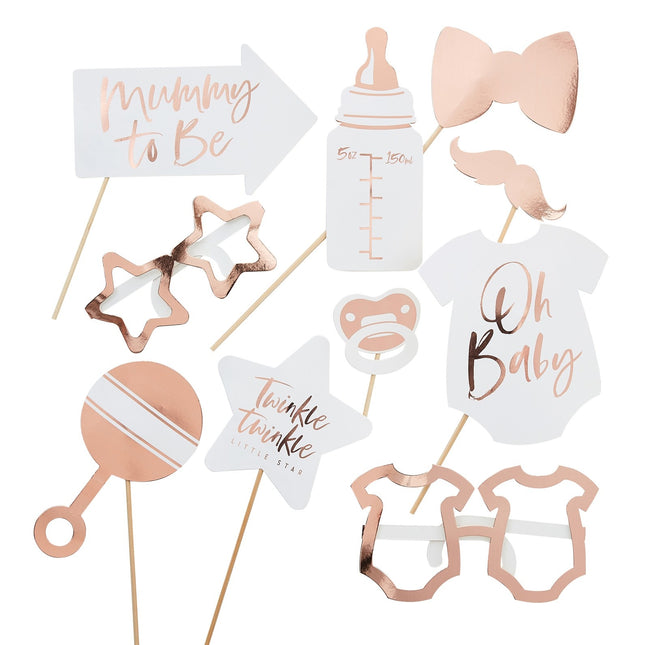 Accessoires Photobooth Baby 10pcs